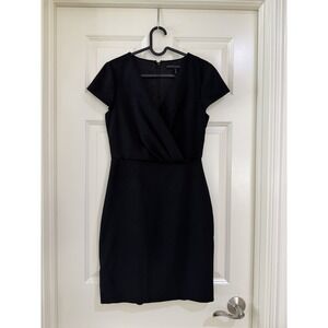 white house black market women black dress size 2